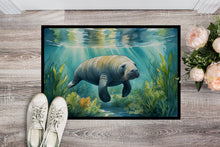 Load image into Gallery viewer, Manatee in a Seagrass Bed Doormat