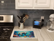Load image into Gallery viewer, Summer Manatee Glass Cutting Boards – Durable, Decorative Kitchen Art