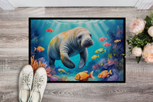Load image into Gallery viewer, Summer Manatee Doormat - 18X27 Indoor / Outdoor Rug | Made in USA