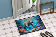 Load image into Gallery viewer, Summer Manatee Doormat - 18X27 Indoor / Outdoor Rug | Made in USA