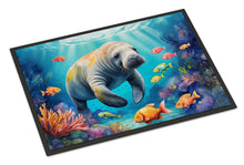 Load image into Gallery viewer, Summer Manatee Doormat - 18X27 Indoor / Outdoor Rug | Made in USA