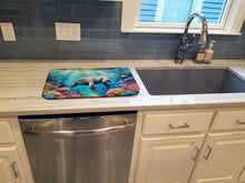 Load image into Gallery viewer, Summer Manatee Dish Drying Mat