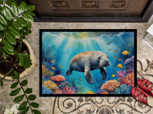 Load image into Gallery viewer, Summer Manatee Doormat - 18X27 Indoor / Outdoor Rug | Made in USA