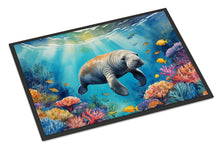 Load image into Gallery viewer, Summer Manatee Doormat - 18X27 Indoor / Outdoor Rug | Made in USA