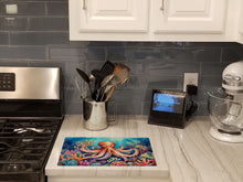 Load image into Gallery viewer, Octopus Among Coral Glass Cutting Boards – Durable, Decorative Kitchen Art