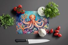 Load image into Gallery viewer, Octopus Among Coral Glass Cutting Boards – Durable, Decorative Kitchen Art