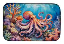 Load image into Gallery viewer, Octopus Among Coral Dish Drying Mat