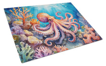 Load image into Gallery viewer, Octopus Among Coral Glass Cutting Boards – Durable, Decorative Kitchen Art