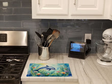 Load image into Gallery viewer, Spring Dolphin Glass Cutting Boards – Durable, Decorative Kitchen Art