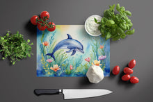 Load image into Gallery viewer, Spring Dolphin Glass Cutting Boards – Durable, Decorative Kitchen Art