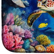 Load image into Gallery viewer, Turtle and Reefs Dish Drying Mat