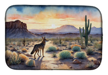 Load image into Gallery viewer, Desert Sunset Coyote Dish Drying Mat