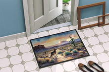 Load image into Gallery viewer, Desert Sunset Coyote Doormat