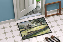 Load image into Gallery viewer, Donkey by the Stone Wall Doormat-24x36 Indoor / Outdoor Rug | Made in USA