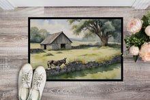Load image into Gallery viewer, Donkey by the Stone Wall Doormat