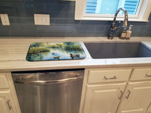 Load image into Gallery viewer, Ducks by the Pond Dish Drying Mat