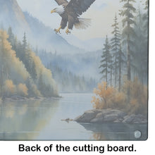 Load image into Gallery viewer, Eagle in Flight Glass Cutting Boards – Durable, Decorative Kitchen Art