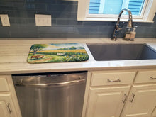 Load image into Gallery viewer, Cows by the Cornfield Dish Drying Mat