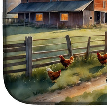 Load image into Gallery viewer, Chicken Farmyard Sunrise Dish Drying Mat