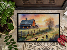 Load image into Gallery viewer, Chicken Farmyard Sunrise Doormat-24x36 Indoor / Outdoor Rug | Made in USA