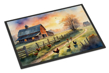 Load image into Gallery viewer, Chicken Farmyard Sunrise Doormat-24x36 Indoor / Outdoor Rug | Made in USA