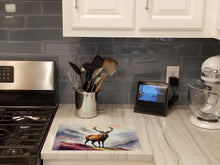 Load image into Gallery viewer, Highland Red Deer Glass Cutting Boards – Durable, Decorative Kitchen Art