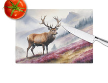 Load image into Gallery viewer, Highland Red Deer Glass Cutting Boards – Durable, Decorative Kitchen Art