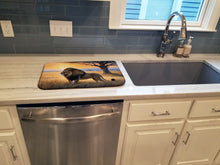 Load image into Gallery viewer, Lions at Dawn Dish Drying Mat