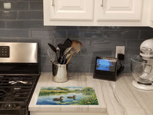 Load image into Gallery viewer, Mother Duck Glass Cutting Boards – Durable, Decorative Kitchen Art