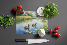 Load image into Gallery viewer, Mother Duck Glass Cutting Boards – Durable, Decorative Kitchen Art