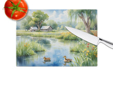 Load image into Gallery viewer, Mother Duck Glass Cutting Boards – Durable, Decorative Kitchen Art
