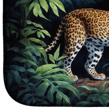Load image into Gallery viewer, Leopard Nighttime in the Jungle Dish Drying Mat