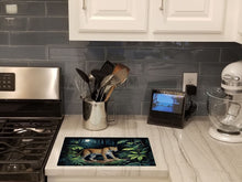 Load image into Gallery viewer, Leopard Nighttime in the Jungle Glass Cutting Boards – Durable, Decorative Kitchen Art