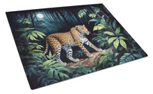 Load image into Gallery viewer, Leopard Nighttime in the Jungle Glass Cutting Boards – Durable, Decorative Kitchen Art