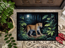 Load image into Gallery viewer, Leopard Nighttime in the Jungle Doormat