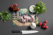 Load image into Gallery viewer, Piglets in the Mud Glass Cutting Boards – Durable, Decorative Kitchen Art