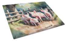 Load image into Gallery viewer, Piglets in the Mud Glass Cutting Boards – Durable, Decorative Kitchen Art