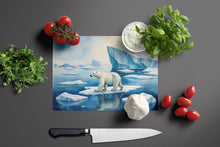 Load image into Gallery viewer, Polar Bear on the Ice Glass Cutting Boards – Durable, Decorative Kitchen Art