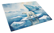 Load image into Gallery viewer, Polar Bear on the Ice Glass Cutting Boards – Durable, Decorative Kitchen Art