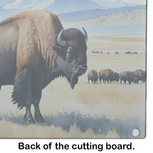 Load image into Gallery viewer, Prairie Bison Glass Cutting Boards – Durable, Decorative Kitchen Art