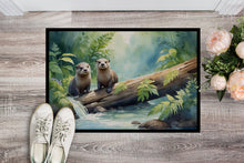 Load image into Gallery viewer, River Otters at Play Doormat