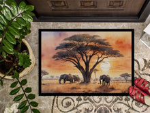 Load image into Gallery viewer, Elephants Savanna Sunrise Doormat - 18X27 Indoor / Outdoor Rug | Made in USA