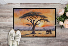 Load image into Gallery viewer, Elephants Savanna Sunrise Doormat-24x36 Indoor / Outdoor Rug | Made in USA