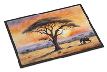 Load image into Gallery viewer, Elephants Savanna Sunrise Doormat - 18X27 Indoor / Outdoor Rug | Made in USA