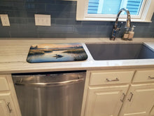 Load image into Gallery viewer, Wetland Wonders Blue Heron Dish Drying Mat