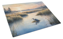 Load image into Gallery viewer, Wetland Wonders Blue Heron Glass Cutting Boards – Durable, Decorative Kitchen Art