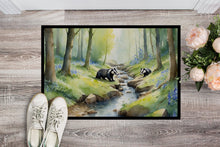 Load image into Gallery viewer, Woodland Spring Badgers Doormat