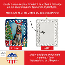 Load image into Gallery viewer, Afghan Hound Christmas Reindeer Porcelain Ornament