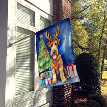 Load image into Gallery viewer, Airedale Terrier Christmas Reindeer House Flag