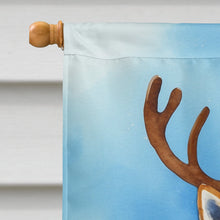 Load image into Gallery viewer, Akita Christmas Reindeer House Flag